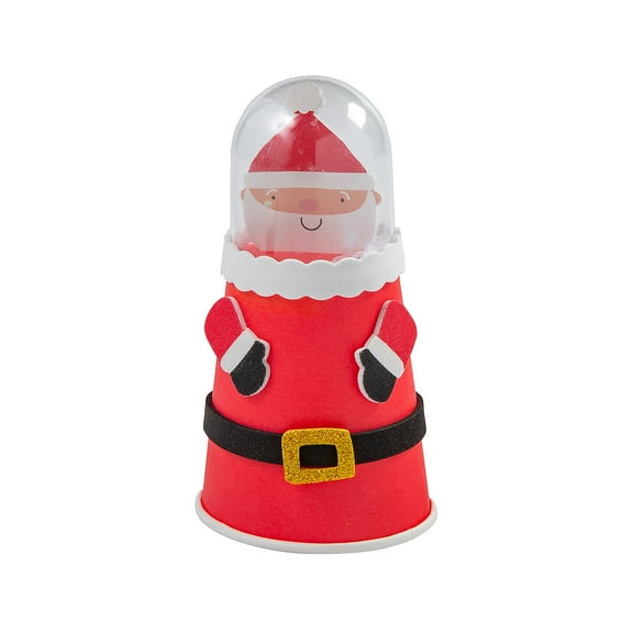 Fun Express Santa Glitter Globe Craft Kit - Makes 12
