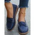 thumbnail image 4 of Fangasis Women Boat Shoes Breathable Flats Driving Loafers Work Classic Moccasin Blue 6.5, 4 of 8