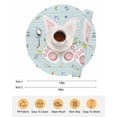 thumbnail image 6 of 15 Inch Round Placemats Set of 4, Easter Non Slip Heat Insulation PP Table Mats, Spring Rabbits Ears Feet Flowers Wooden Grain Washable Place Mats for Kitchen Dining Party Table Decor, 6 of 7