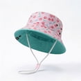 thumbnail image 2 of BOBOGOJP Baby Sun Hat Kids Summer Sun Protection Toddler Bucket Hat Wide Brim Adjustable Beach Hats for Boys Girls Age 0-6 Years, 2 of 6
