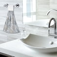 thumbnail image 7 of 2 Pieces Bathroom Towels Kitchen Towels Velcro Hand Wipes Dish Cloths & Dish Towels Washroom Towels Face Towel Hand Wipes Frozen Fallen Leaves Design, 7 of 7