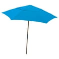 thumbnail image 2 of 7.5' Hex Beach Umbrella 6 Rib Push Up Natural Ash with Beige Spun Acrylic Canopy, 2 of 2