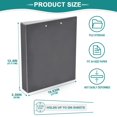 thumbnail image 4 of Haosy 2 Pack Hardcover 3 Ring Binder 1.5 Inch Ring Decorative Binder Organizer for Home School Office, Space Gray, 4 of 10