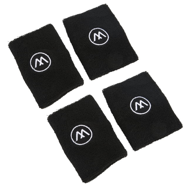 Muñequera, 2 Pares de Muñequeras Deportivas, Baloncesto, Pulsera Absorbente de Sudor, Poliéster, Algodón, Muñequera Atlética, Muñequeras de Tenis, Gimnasio, Yoga,