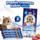 thumbnail image 2 of Premio Para Gatos Lamible Cremoso Yummy Creamy 4 Tubos, 2 of 6