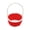 Red-RD Home Decor, variant on karymi Mini Plastic Woven Easter Basket, 5.1x2.8 Inch Small Decorative Basket for Eggs Candy, Multicolor Sturdy Plastic for Home Outdoor School Party Favors Room Decor