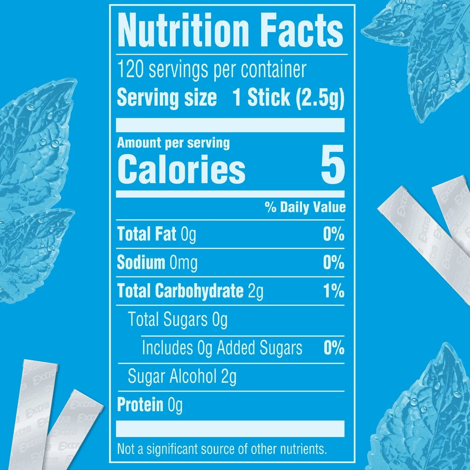 Orbit White Peppermint Sugar Free Chewing Gum, Value Pack - 120 Ct Bag