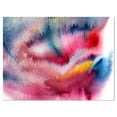 thumbnail image 1 of Design Art Blue And Red Abstract Stain Canvas Print, 1 of 3