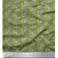 thumbnail image 1 of Soimoi Poly Georgette Fabric Floral & Paisley Block Printed Craft Fabric by The Yard 52 Inch Wide, 1 of 3
