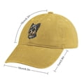 thumbnail image 2 of Dog Smoking Cigarette Sand Colour Hat Adjustable Funny Fashion Unisex Baseball Cap for Men Women, 2 of 7