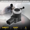 thumbnail image 2 of Sensor de Asistencia de Estacionamiento Inverso Unique Bargains para GMC Acadia 2007-2012 Sensor de Asistencia de Estacionamiento para Parachoques Delantero y Trasero, 2 of 7