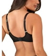 thumbnail image 3 of Pour Moi Soiree Embroidery Side Support Underwire Bra (37100),38H,Black/Pink, 3 of 5
