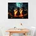 thumbnail image 2 of Vintage Halloween Three witches Canvas Wall Art Painting ，Gothic Print Pictures for Home Wall Decor Retro Horror Creepy Dark Posters for Living Room Bedroom Bar Home Halloween Party Decor Framed, 2 of 6
