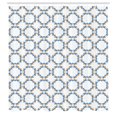 thumbnail image 3 of Ambesonne Damask Shower Curtain, Vintage Retro, 69"Wx84"L, Marigold Blue, 3 of 5