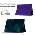 thumbnail image 2 of Allytech Case for iPad mini 1/2/3/4/5, Embossed Pattern PU Leather Case with Card Slots & Pen Holder, Multi-Angle Viewing Stand Auto Sleep Wake Shockproof Flip Case, Purple, 2 of 10