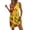 Yellow, variant on Summer Short Dresses for Women 2026 Plus Size Sleeveless V-Neck Floral Printed Pockets Summer Women's Flowy Beach Vacation Outdoor Casual Loose Dresses