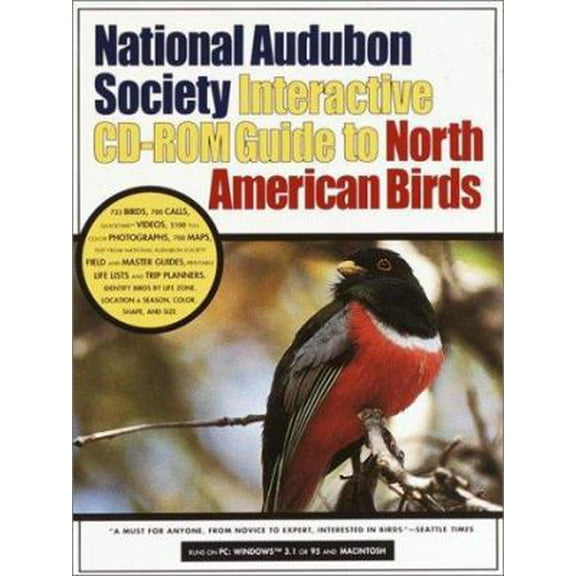 Pre-Owned National Audubon Society Interactive CD-ROM Guide to North American Birds (Unknown) 0679760164 9780679760160