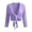 c01Purple, variant on JGGSPWM Women's Tie Front Shrug 3/4 Sleeve Cardigan Lightweight Summer Casual Solid Color Short Shawl Top Purple M