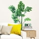 thumbnail image 2 of Pegatinas de pared de hojas Calcomanías de pared de plantas verdes para dormitorio, hojas de Monstera Tropical arte de pared Dedor pegatinas de pared de hoja de palma Natural JAMW Sencillez, 2 of 5