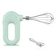 thumbnail image 1 of Batidor de crema de huevo eléctrico, batidor de crema de cocina automático ajustable de mano, batidora de mantequilla, agitador, herramientas Herramientas y accesorios para hornear verde 1 varilla Inteprter HA007445-03B, 1 of 6