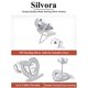 thumbnail image 5 of Pendientes de botón Silvora Corazón Inicial Plata Esterlina Letra M, 5 of 8