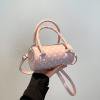 thumbnail image 2 of Women’s Pink Polka Dot Shoulder Bags Round Boston Crossbody Bag Glossy Purses Women Satchel Handbag Cute Mini Bucket Bag Trendy, 2 of 5