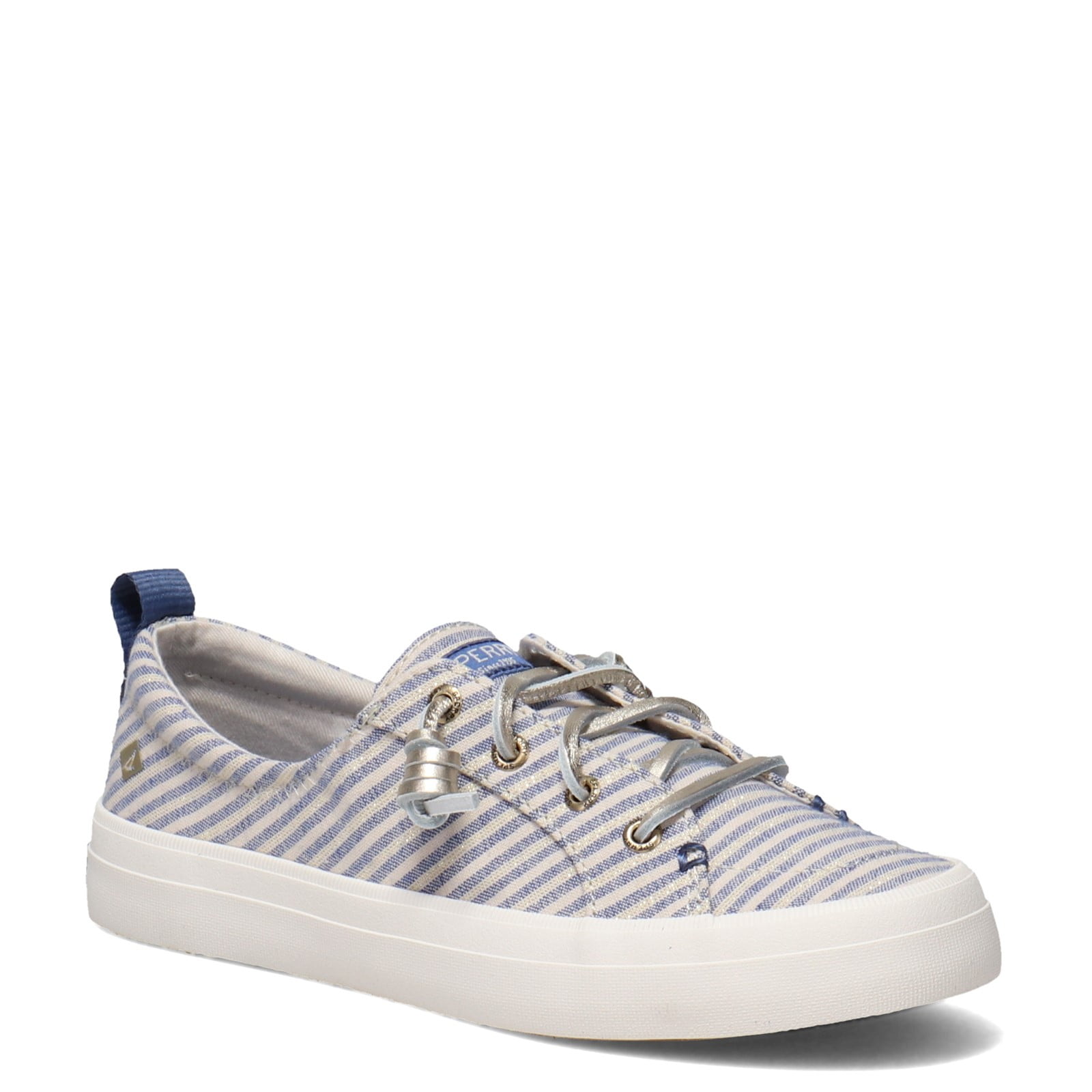sperry crest vibe seersucker stripe barrel lace sneaker