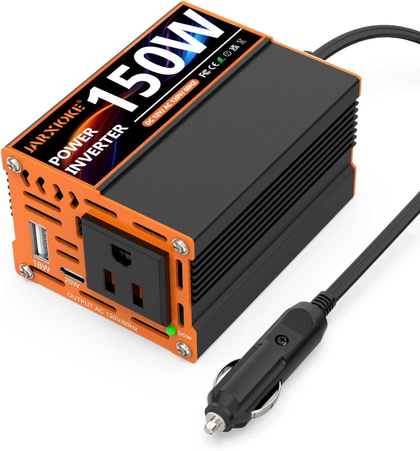JARXIOKE 2000 Watt Pure Sine Wave Power Inverter, 12V DC to 110 