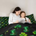 thumbnail image 5 of Feelyou Lucky Shamrock Kid Queen Comforter Set, Seasonal Spring Holiday Bedding Set, 3pcs, 5 of 8