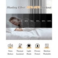thumbnail image 5 of Grey Striped Blackout Curtains 45 Inches Long for Bedroom, Modern White Striped Abstract Art Aesthetics Thermal Insulated Room Darkening Black Out Window Curtain Panels Grommet Drapes for Living Room, 5 of 8