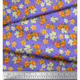 thumbnail image 3 of Soimoi Velvet Fabric Leaves & Flower Floral Print Sewing Fabric Yard 58 Inch Wide, 3 of 3