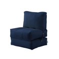 thumbnail image 3 of Loungie Cloudy Nylon Bean Bag Chair Blue, 3 of 8