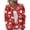 Red -AK56, variant on Lumtrix Women Cardigan Sweaters Plus Size Warm Xmas Xmas Pattern Blouses with Button Deep Red M