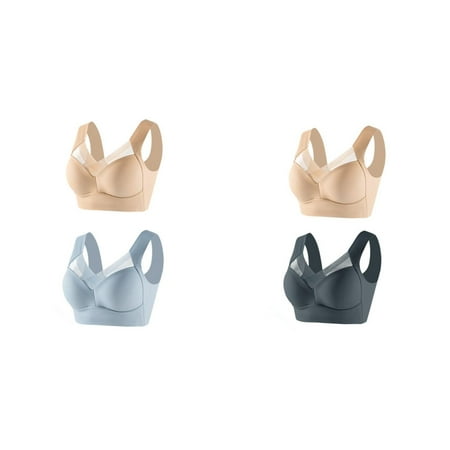 (2-Pack) Kcodviy 2Pc Women s Large Strapless Bra s Lace Tank Top Underwear Womens Sports Bras Thin Side Fold Side Strapless Bra Gather Adjustable Bra