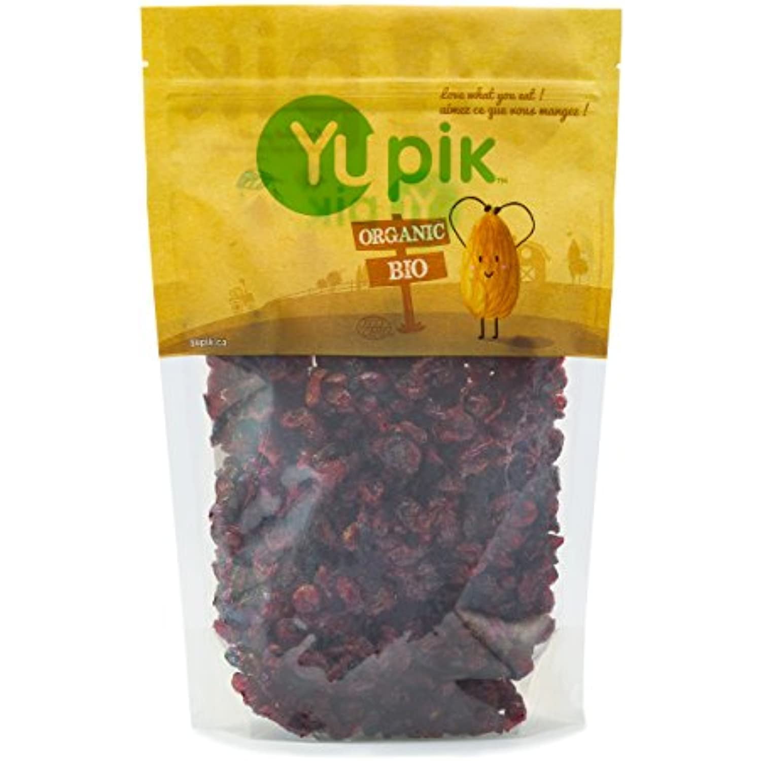 Yupik Dried Cranberries, Organic, 2.2 Lb, Non-Gmo, Vegan, Gluten-Free