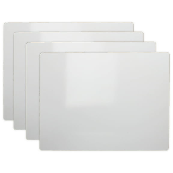 Flipside Products Two-Sided Dry Erase Board, 5" x 7", Pack of 4