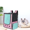 thumbnail image 4 of BELOVING Cat Carrier Bag Outdoor Pet Shoulder bag Carriers Backpack Breathable Portable Pink roller, 4 of 8
