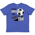 thumbnail image 3 of Inktastic Little Brother and Biggest Fan Soccer Player Youth T-Shirt, 3 of 5