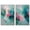 Silver Frame, variant on Soft Swirls Duo Canvas Print Sunset Pink Wall Decor Set by Art Remedy, Gallery Wrapped, 36 x 54