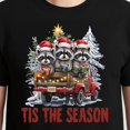 thumbnail image 3 of Raccoon Tis The Season T-Shirt – Christmas Animal Theme – Unisex Holiday Wear, 3 of 6