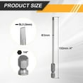 thumbnail image 2 of Uxcell 4pcs SL3 Slotted Screwdriver Bits 3mm Slotted Tip 1/4" Hex Shank 100mm (4") Long Magnetic Flat Head S2 Steel Screw Driver Drill Bits Industrial Power Screwdriver Bit, 2 of 7