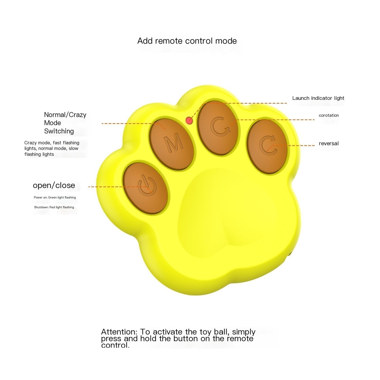 Interactive Dog Toys Ball for Small & Medium Dogs, Durable Chew Toy for Aggressive Chewers, Automatic Rolling Dog Balls with Silicone Cover