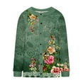 thumbnail image 4 of Njagoc3 Ladies Casual Retro Floral Printed Knitted Cardigan with Button Up Jacket and Top, 4 of 6