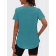 thumbnail image 2 of Rosvigor Womens Workout Tops V Neck T Shirts Comfy Athletic Shirts Loose Women Activewear Top for Gym Running Yoga, 2 of 7