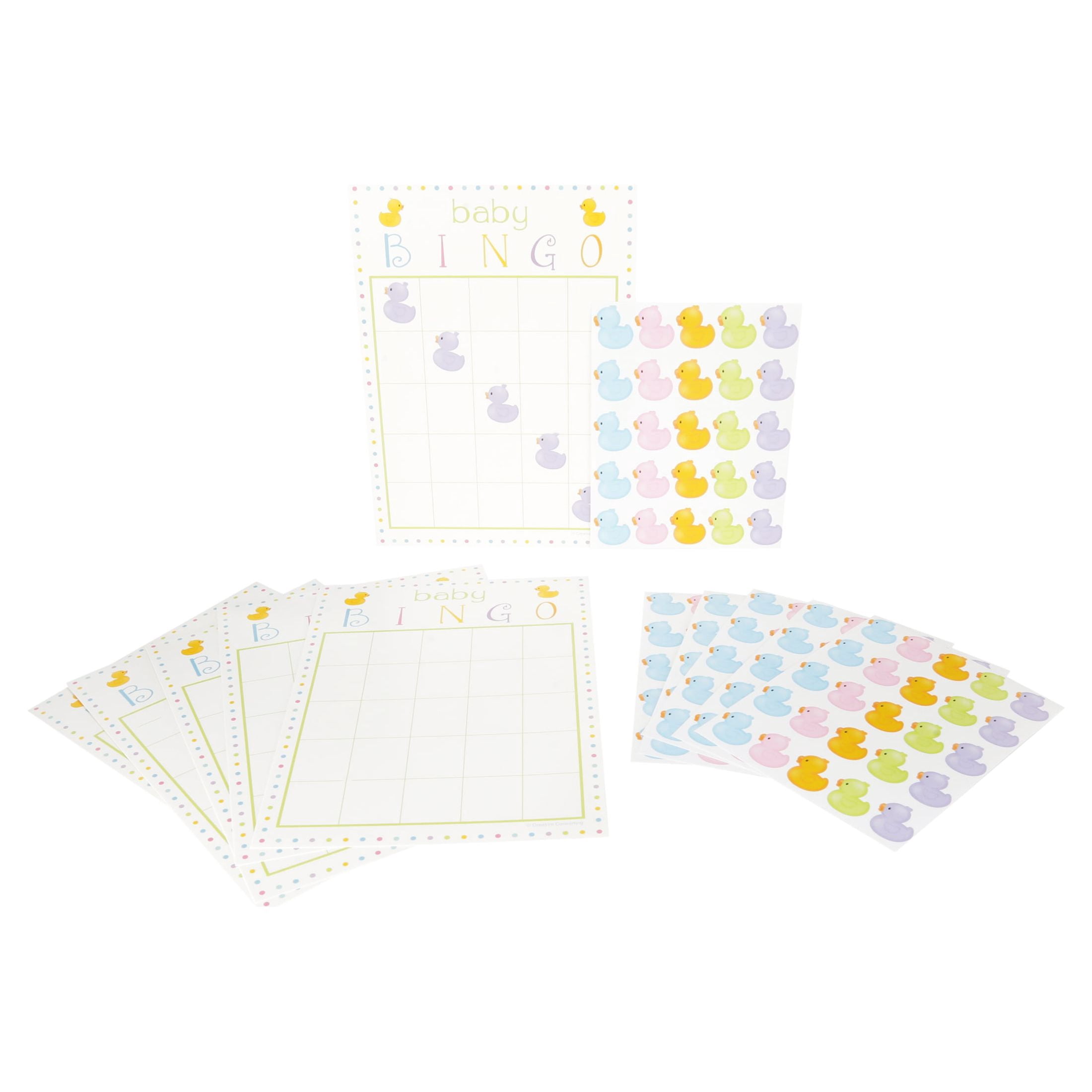 Way to Celebrate! Baby Shower Bingo Game, 10 Ct, Multi-Color