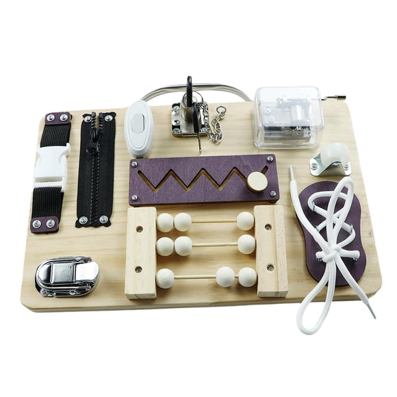 Tablero de madera para ocupar, material didáctico para la motricidad, actividades para niños y niñas de 1 a 4 años, habilidades básicas, juguetes.