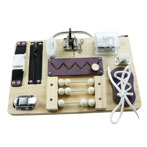 Tablero de madera para ocupar, material didáctico para la motricidad, actividades para niños y niñas de 1 a 4 años, habilidades básicas, juguetes.