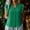 *Green, variant on ClodeEU Women's V Neck Ruffle Sleeveless Blouse,Casual Button Down Tank Top Green,Women's Plus L