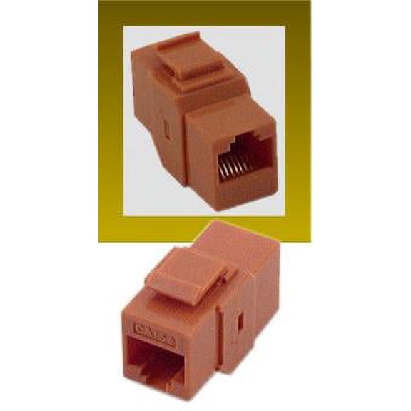 IEC RJ4508F-F-MORL5 RJ4508 Keystone Connector Female to Female Category 5e Orange