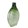 thumbnail image 2 of Northlight 11.5" Disc Shaped Transparent Ombre Hand Blown Glass Vase - Green, 2 of 2